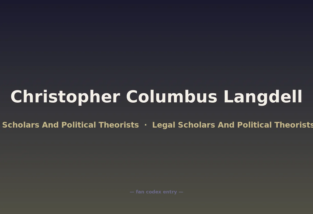 Christopher Columbus Langdell